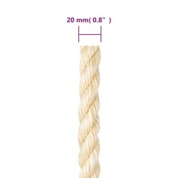 Corde 100 % sisal 20 mm 25 m 