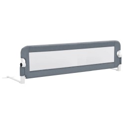 Barrière de sécurité de lit d'enfant Gris 120x42 cm Polyester 
