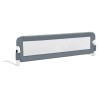 Barrière de sécurité de lit d'enfant Gris 120x42 cm Polyester 
