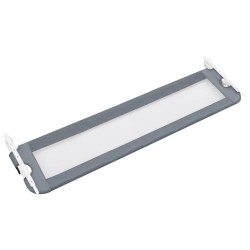 Barrière de sécurité de lit d'enfant Gris 120x42 cm Polyester 