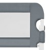 Barrière de sécurité de lit d'enfant Gris 120x42 cm Polyester 