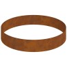 Pot en Métal Acier Corten Ø 120 cm Incrustations Décoratives 
