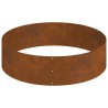 Pot en Métal Acier Corten Ø 120 cm Incrustations Décoratives 