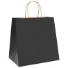 Sacs en papier 250 pcs avec poignées noir 26x17x25 cm 