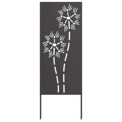 Panneau décoratif de jardin Noir 50 x 140 cm 