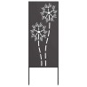 Panneau décoratif de jardin Noir 50 x 140 cm 