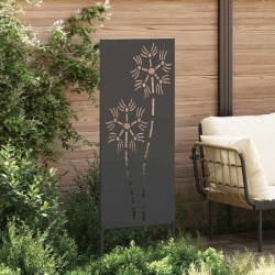 Panneau décoratif de jardin Noir 50 x 140 cm 