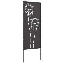 Panneau décoratif de jardin Noir 50 x 140 cm 