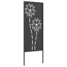 Panneau décoratif de jardin Noir 50 x 140 cm 
