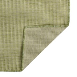 Tapis à tissage plat d'extérieur 80x250 cm Vert 