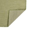Tapis à tissage plat d'extérieur 80x250 cm Vert 