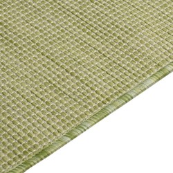 Tapis à tissage plat d'extérieur 80x250 cm Vert 