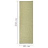 Tapis à tissage plat d'extérieur 80x250 cm Vert 