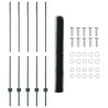 Poteaux de clôture 5 pcs U-Channel vert 140 cm acier 
