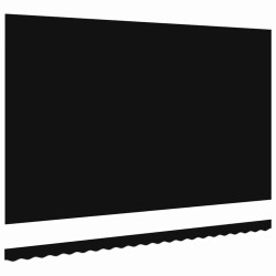 Tissu de Remplacement pour Auvent pour Cadre de 5x3.5 m Noir 