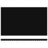 Tissu de Remplacement pour Auvent pour Cadre de 5x3.5 m Noir 