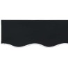 Tissu de Remplacement pour Auvent pour Cadre de 5x3.5 m Noir 