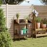 Support pour plantes anthracite 75,5x54,5x100cm acier galvanisé 