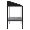 Support pour plantes anthracite 75,5x54,5x100cm acier galvanisé 