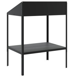 Support pour plantes anthracite 75,5x54,5x100cm acier galvanisé 