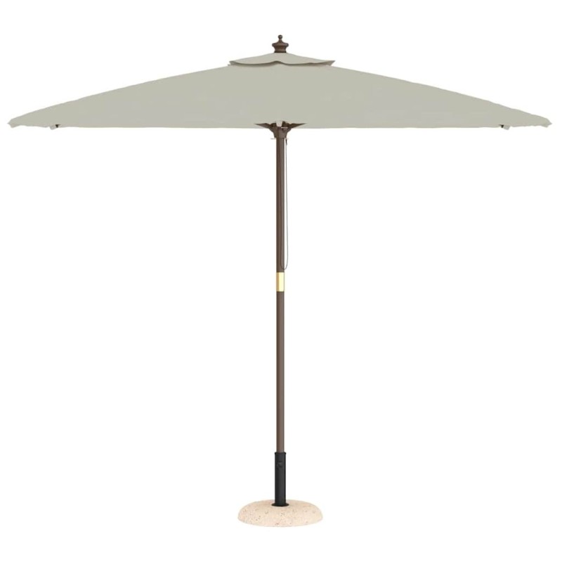 Base de parasol pour poteaux de 37/42/52/58mm en béton jaune de 20 kg 