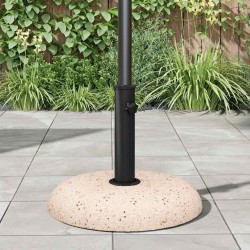 Base de parasol pour poteaux de 37/42/52/58mm en béton jaune de 20 kg 