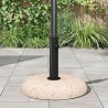 Base de parasol pour poteaux de 37/42/52/58mm en béton jaune de 20 kg 