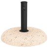 Base de parasol pour poteaux de 37/42/52/58mm en béton jaune de 20 kg 