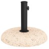 Base de parasol pour poteaux de 37/42/52/58mm en béton jaune de 20 kg 