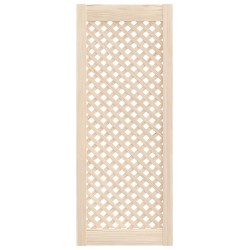 Portes d'armoires en treillis 2 pcs 39,5x99 cm pin massif 