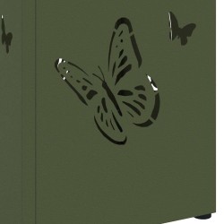 Porte-parapluies Vert Olive Métal Moyen Décoratif 