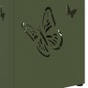 Porte-parapluies Vert Olive Métal Moyen Décoratif 
