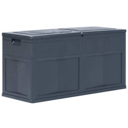 Boîte de rangement de jardin 320 L Noir 