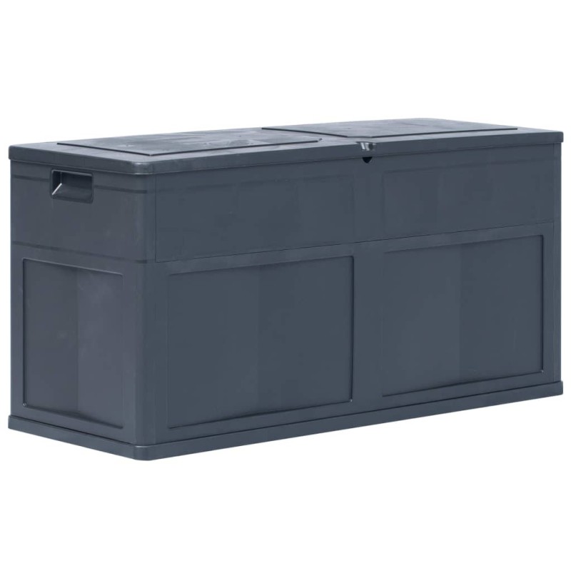 Boîte de rangement de jardin 320 L Noir 