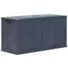 Boîte de rangement de jardin 320 L Noir 