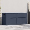 Boîte de rangement de jardin 320 L Noir 