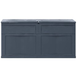 Boîte de rangement de jardin 320 L Noir 