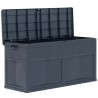 Boîte de rangement de jardin 320 L Noir 