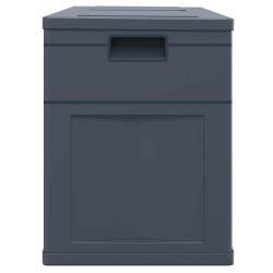 Boîte de rangement de jardin 320 L Noir 