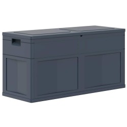 Boîte de rangement de jardin 320 L Noir 