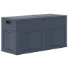 Boîte de rangement de jardin 320 L Noir 