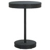 Table de jardin Noir 75,5x106 cm Résine tressée 