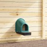 Nichoirs à poules 4 pièces Fixation murale Plastique vert foncé 