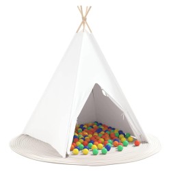 Tente Teepee Autre Blanc Moyenne Polyester 