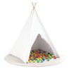Tente Teepee Autre Blanc Moyenne Polyester 