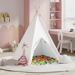 Tente Teepee Autre Blanc Moyenne Polyester 