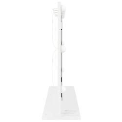 Miroir de coiffeuse avec lumières LED Blanc 80x55x18 cm 