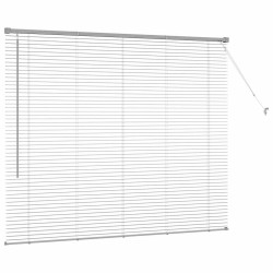 Store de Fenêtre avec des rideaux Argenté 80 x 130 cm Aluminium 