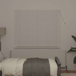 Store de Fenêtre avec des rideaux Autre Blanc 80 x 130 cm Aluminium 