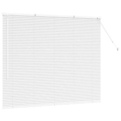 Store de Fenêtre avec des rideaux Autre Blanc 80 x 130 cm Aluminium 